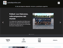 Tablet Screenshot of paradeportes.com